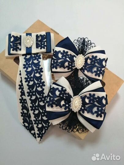 Резинка для волос, банты школьные, бантики ручная
