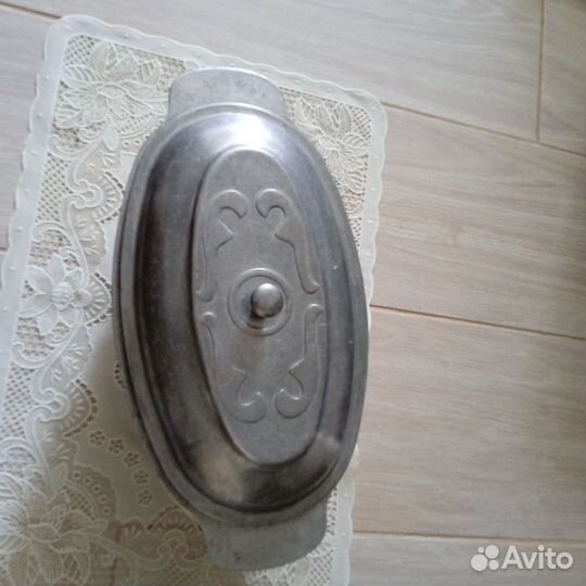 Утятница дюралюминиевая СССР, литой алюмин2 и 4 л