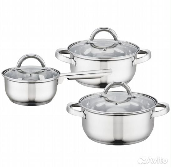 Набор кастрюль из нержавеющей стали