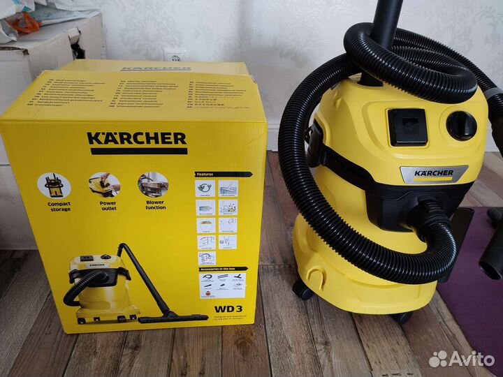 Универсальный пылесос karcher WD 3 Premium