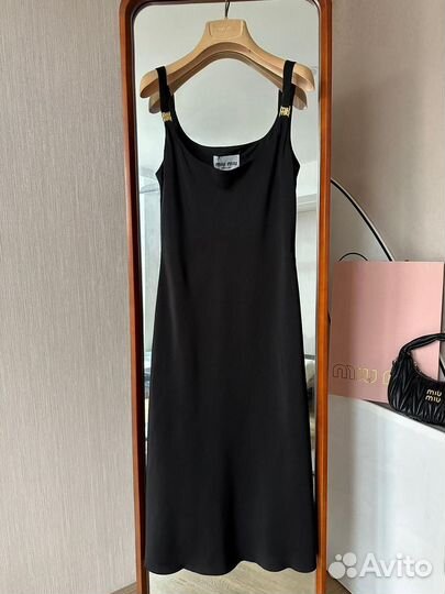 Шёлковое платье Miu Miu премиум