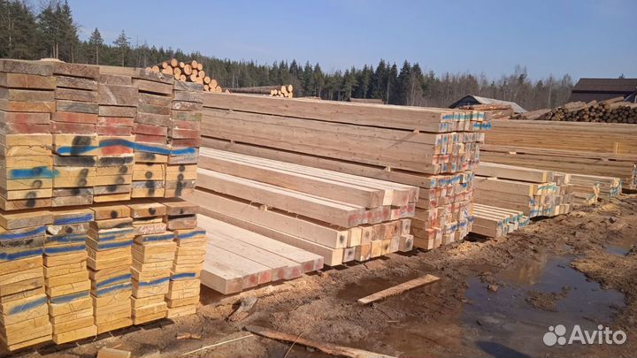 Доска с пилорамы в Гатчине 50х200х6081мм