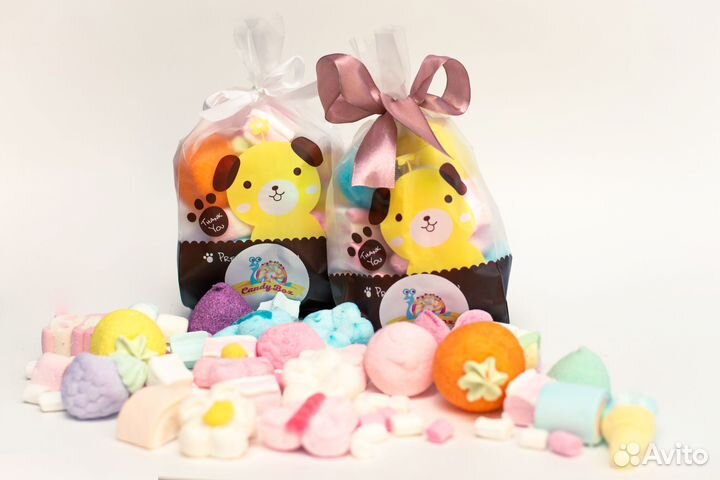 Подарочный пакет с маршмеллоу