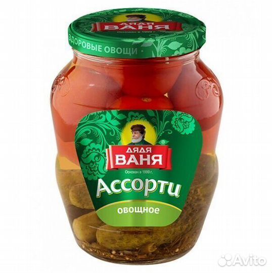 Консерва Ассорти Дядя Ваня Овощное 680г