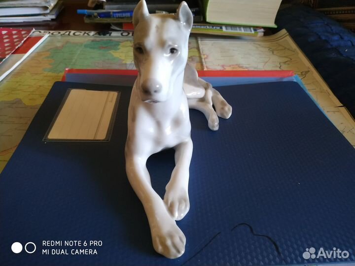 Фарфоровые статуэтки собаки лфз