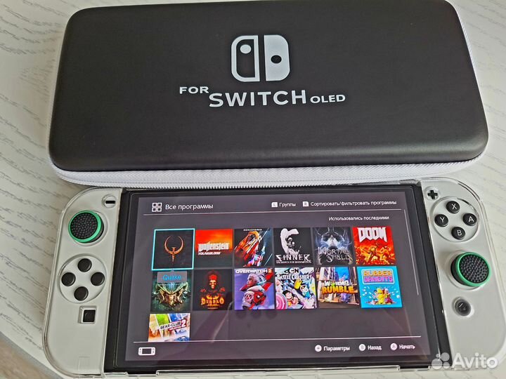 Новая Nintendo switch oled + игры и аксессуары