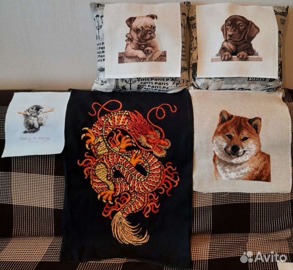 Вышивки крестиком(вышиты вручную)