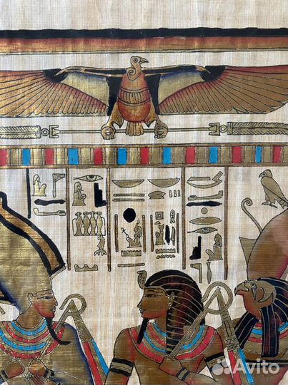 Картина в египетском стиле. Папирус, декор