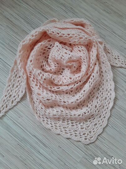 Шарф бактус косынка ажурная