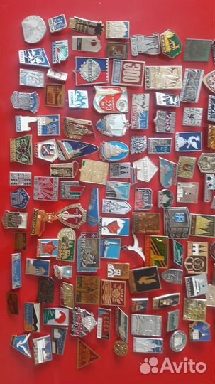 Советские значки города 150шт