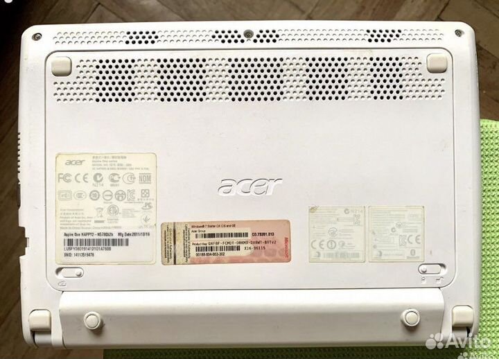 Классный нетбук Acer 10’’, SSD, 2/4ядра,хор.сост