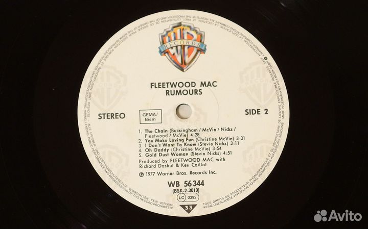 Виниловая пластинка Fleetwood Mac – Rumours
