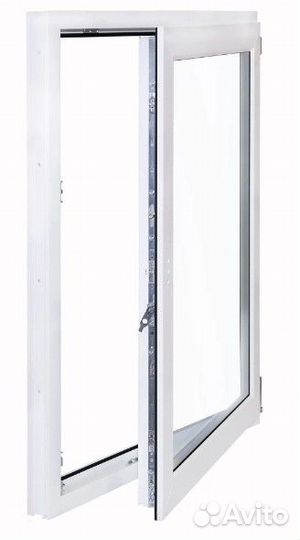 Окно пластиковое одностворчатое 1300х800 мм