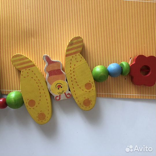 Новые бусы для коляски дерево Германия