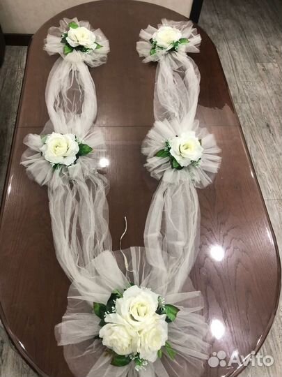 Свадебные украшения на машины