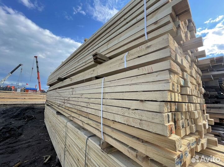 Доска обрезная сосна ель