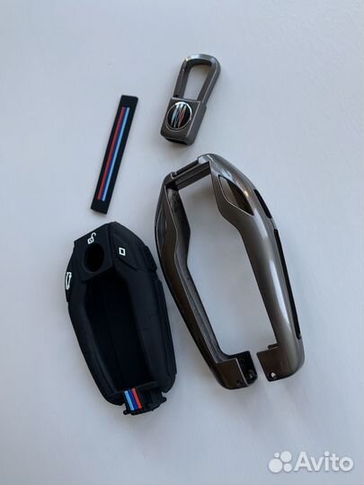 Чехол для смарт-ключа BMW (серый)