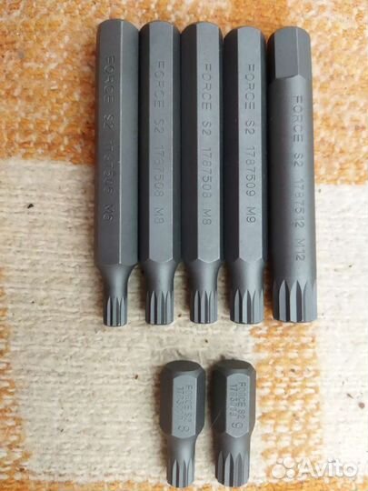 Биты torx hex spline ribe