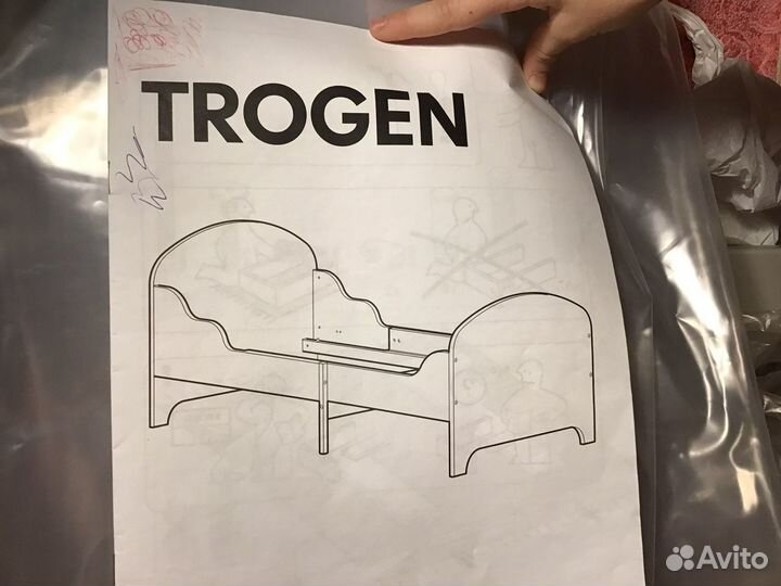 Кровать раздвижная от Икеи + матрас