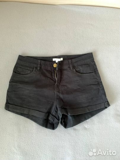 Шорты джинсовые женские черные H&M