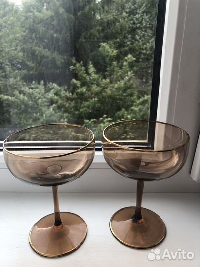 Бокалы цветной хрусталь