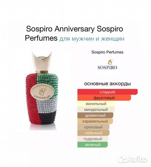 Sospiro anniversary 100ml