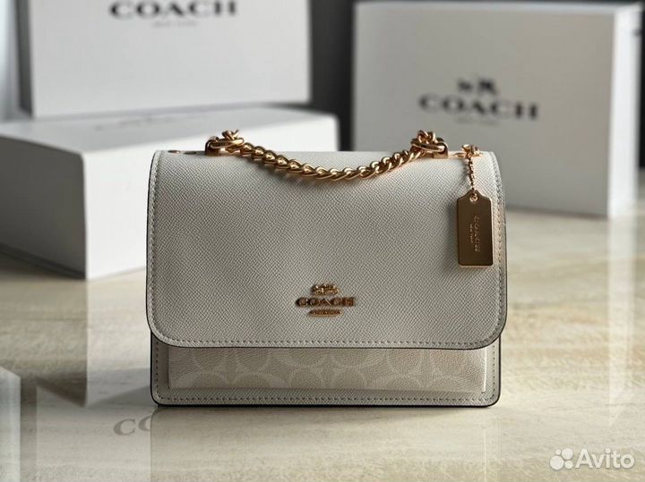 Сумка женская Coach Klare Crossbody белая