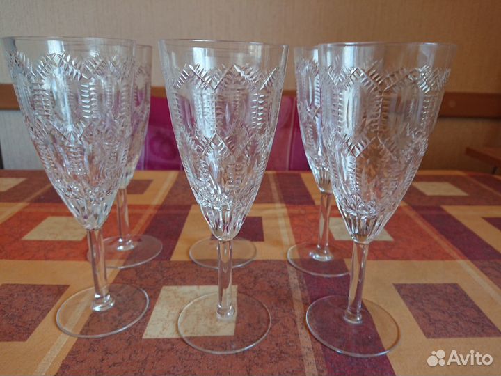 Фужеры хрустальные СССР
