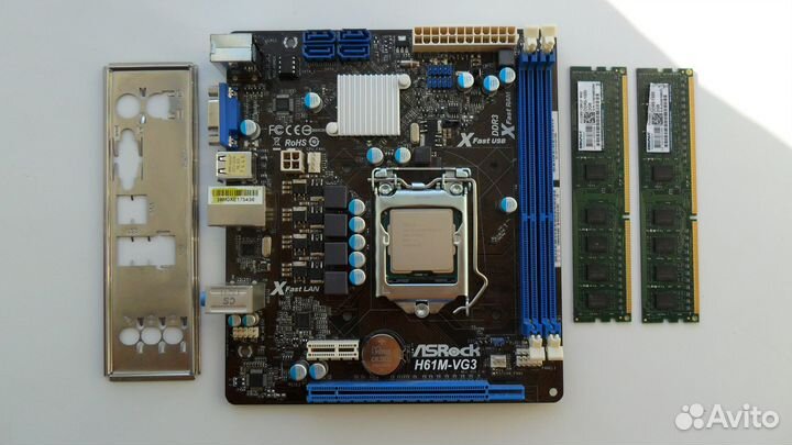 Связка на Intel Core i3-2100 LGA1155, 2 x 3100 мгц