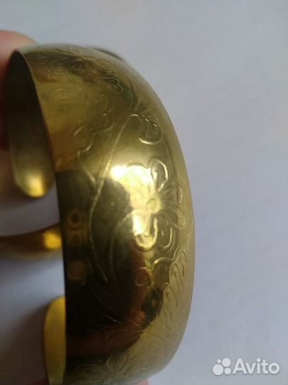 Браслет скоба СССР под золото