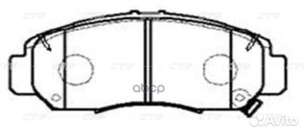 Колодки тормозные honda civic 01-05/FR-V 1.7-2.2