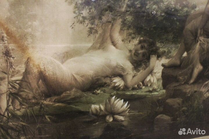 Ханс Затска. Нимфы. Литография