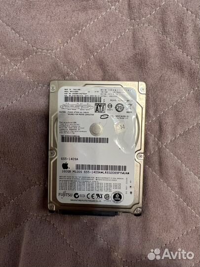 Жесткий диск apple Fujitsu 160GB,переходник