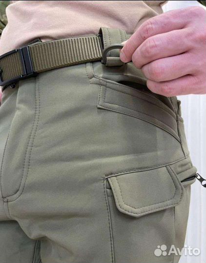Костюм тактический soft shell, олива, на флисе