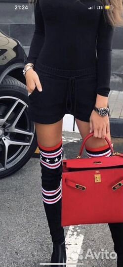 Шорты черные трикотаж вязанный munai