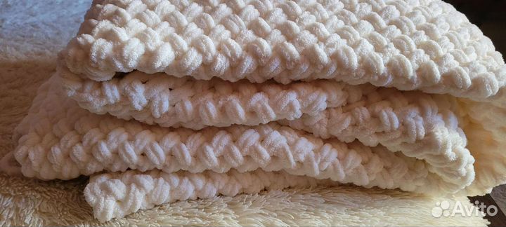 Плед вязаный