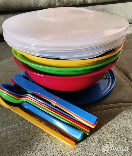 Набор посуды для похода пикника