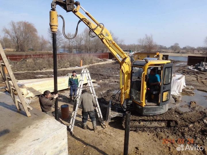 Винтовые сваи от производителя с монтажом под ключ