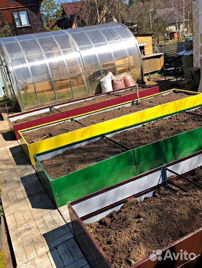 Грядки оцинкованные полимерные