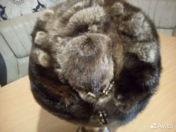 Шапка, берет норка, песец