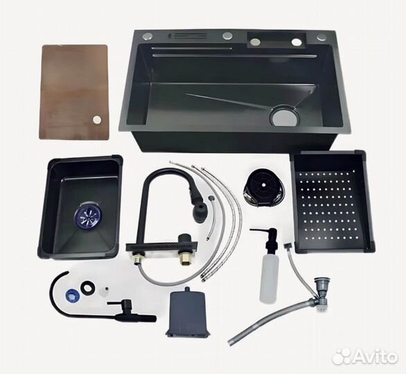 Многофункциональная мойка с водопадом