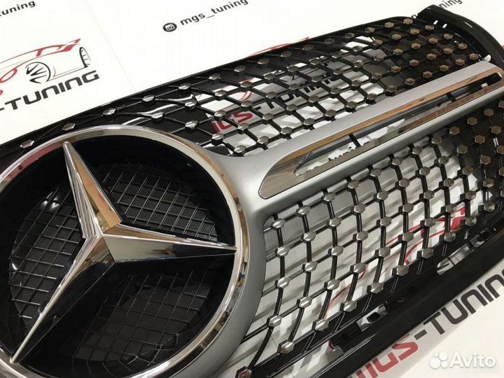 Решетка X-Class Diamond Silver Хром звезда