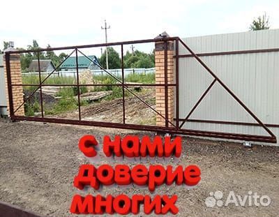 Откатные ворота дизайнерские и ограждения