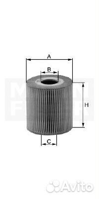Фильтр масляный (картридж) mercedes c-class w203
