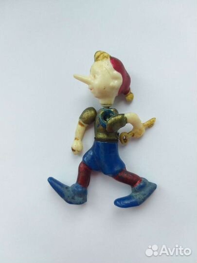 Игрушка СССР буратино колкий пластик 4 шт