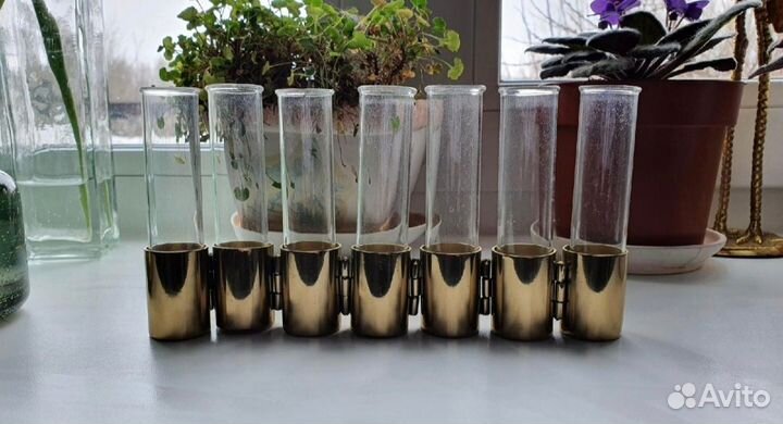 Стеклянные колбы ваза H&M Home