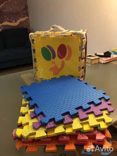 Мягкий пол коврик-пазл, ласточкин хвост