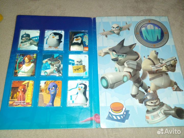 Пингвины Магадаскара карточки полная коллекция