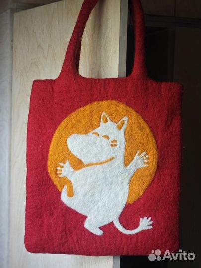 Валяная сумка Klippan с Муми Троллем