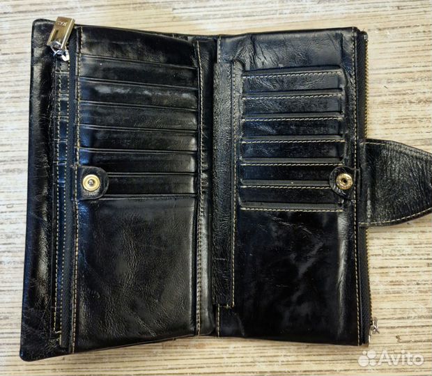 Кошелек женский натуральная кожа бу